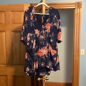 Free People Floral Mini Dress